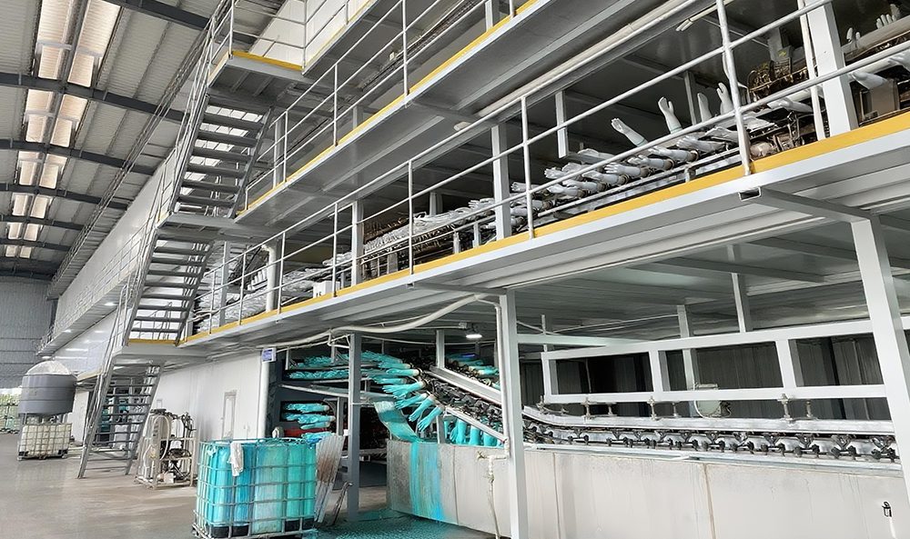 全自动丁腈手套生产线、乳胶手套浸渍成型工艺、手套自动脱模与收集