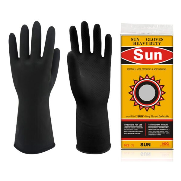 industrial-gloves-matte-black-3 SUN,太阳牌,乳胶手套,工业手套