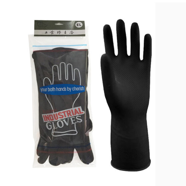 industrial-gloves-matte-black-5 手套加固卷边袖口,耐撕裂,适用于高强度重复使用,独立包装