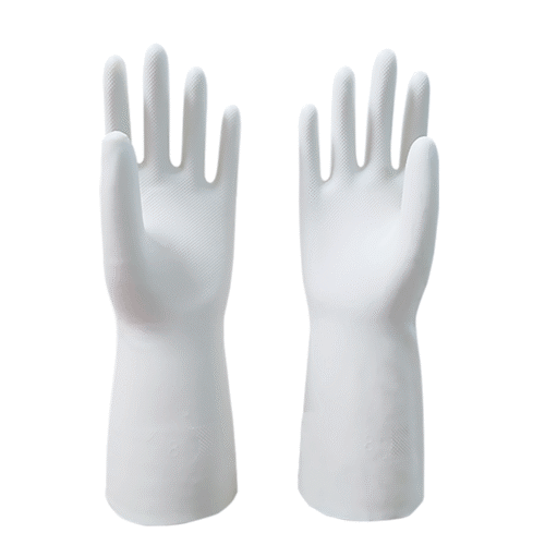 白色光里丁腈手套